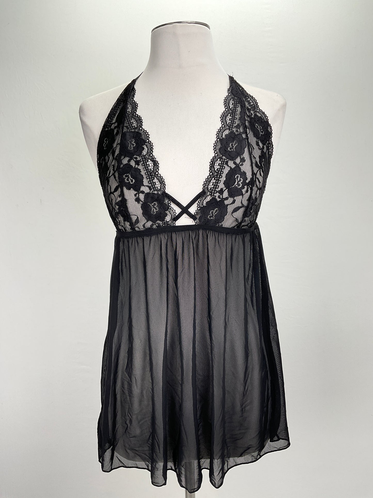 Bata Negro Floral Yandy Com