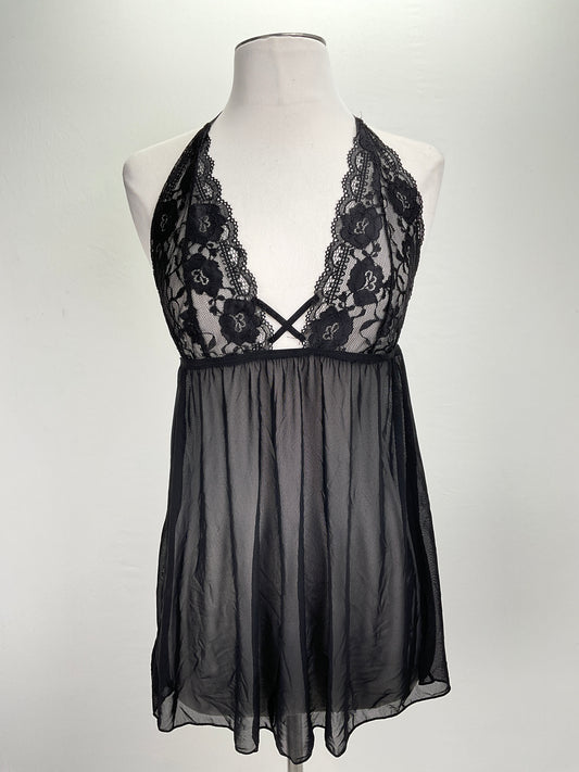 Bata Negro Floral Yandy Com