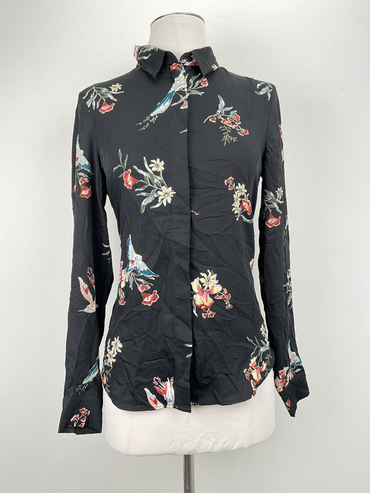 Camisa Negro Floral Hm