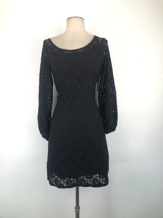 Vestido Negro Floral  Laundry