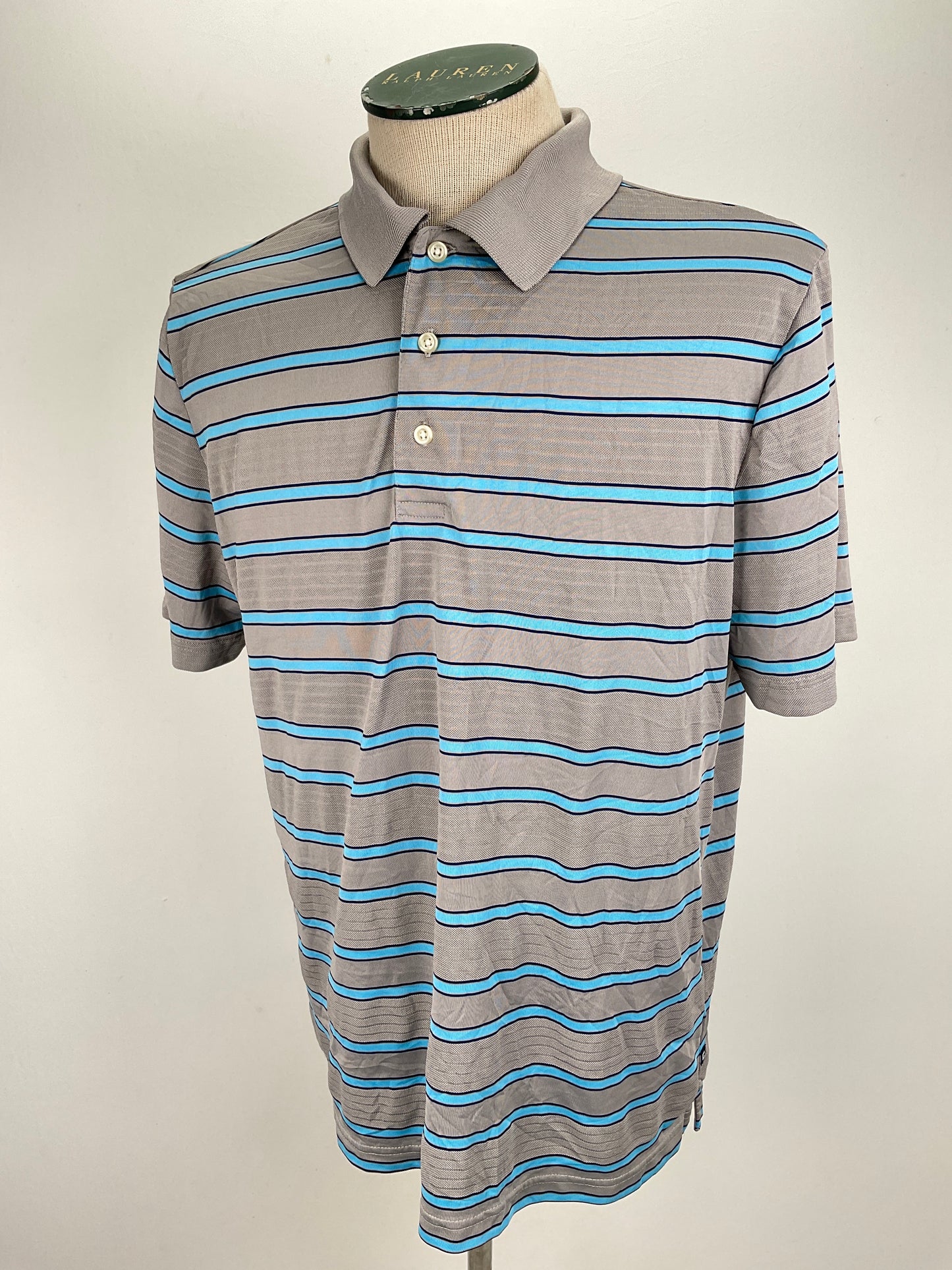 Camiseta Gris de Rayas Chaps