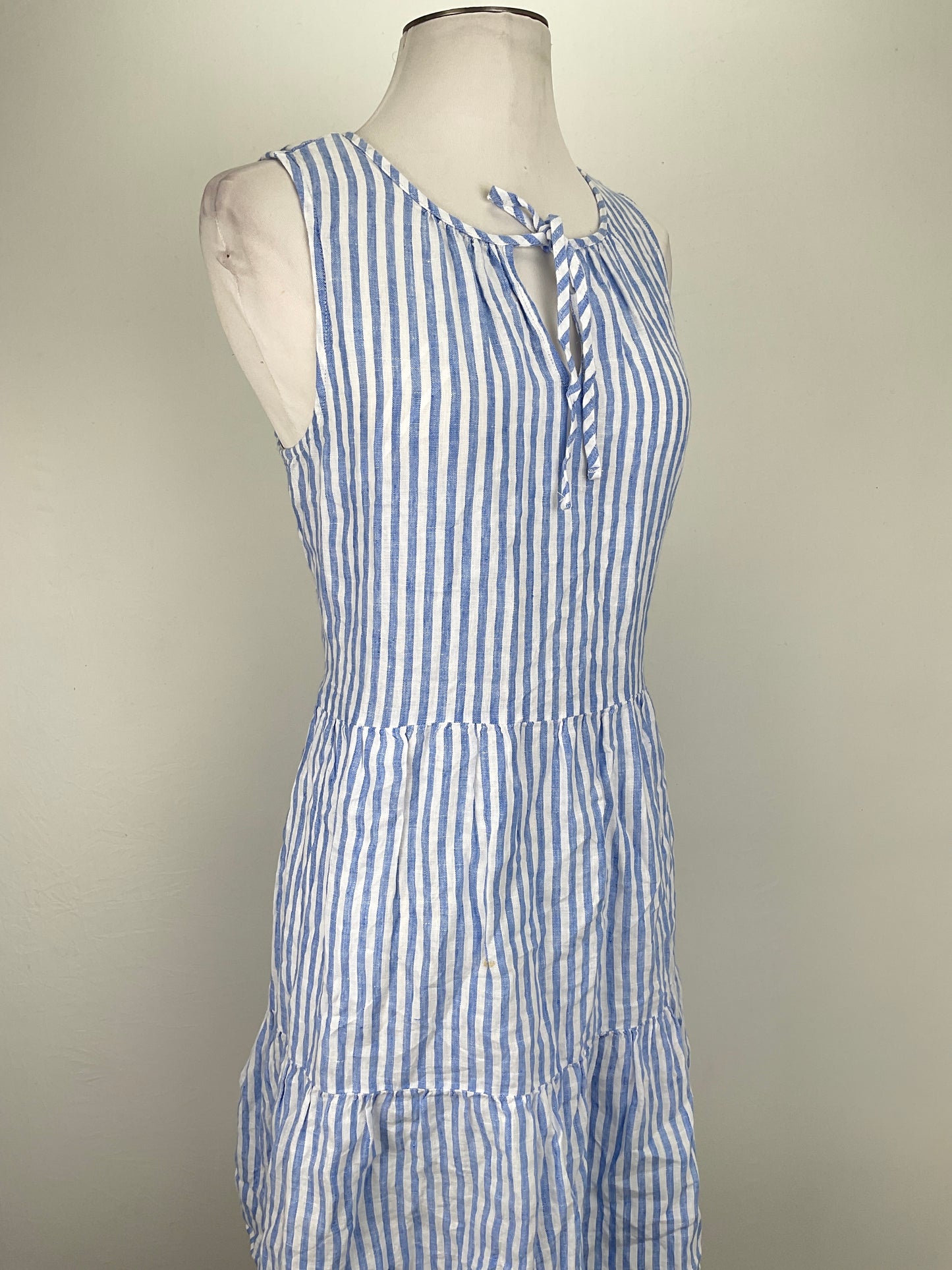 Vestido Azul claro de Rayas Talbots
