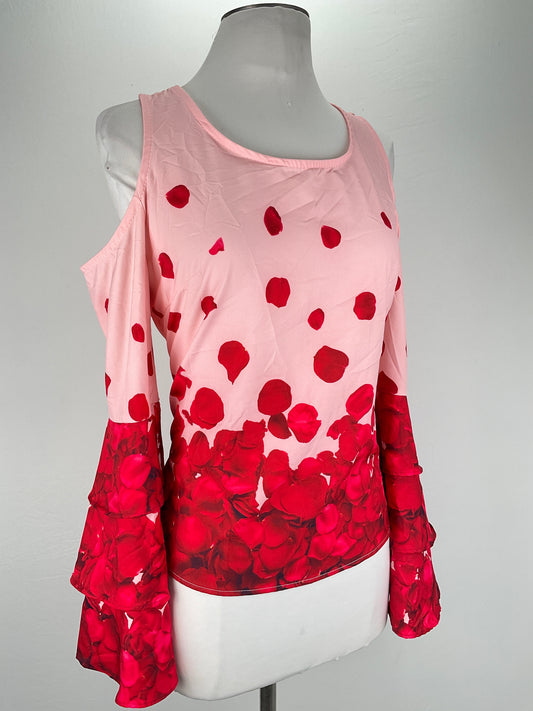 Blusa Rosado Floral Luxmi