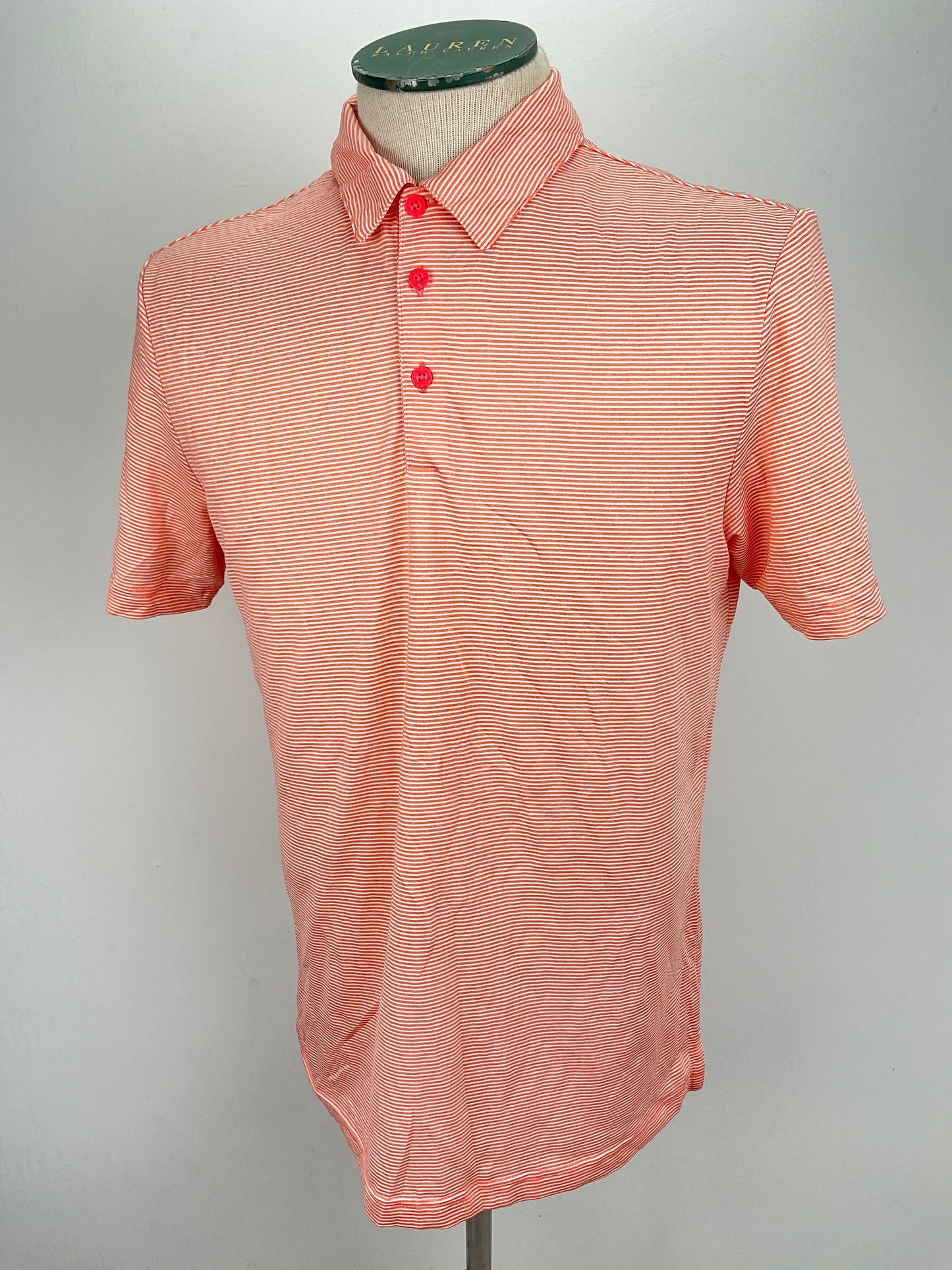 Camiseta Naranja de Rayas Adidas