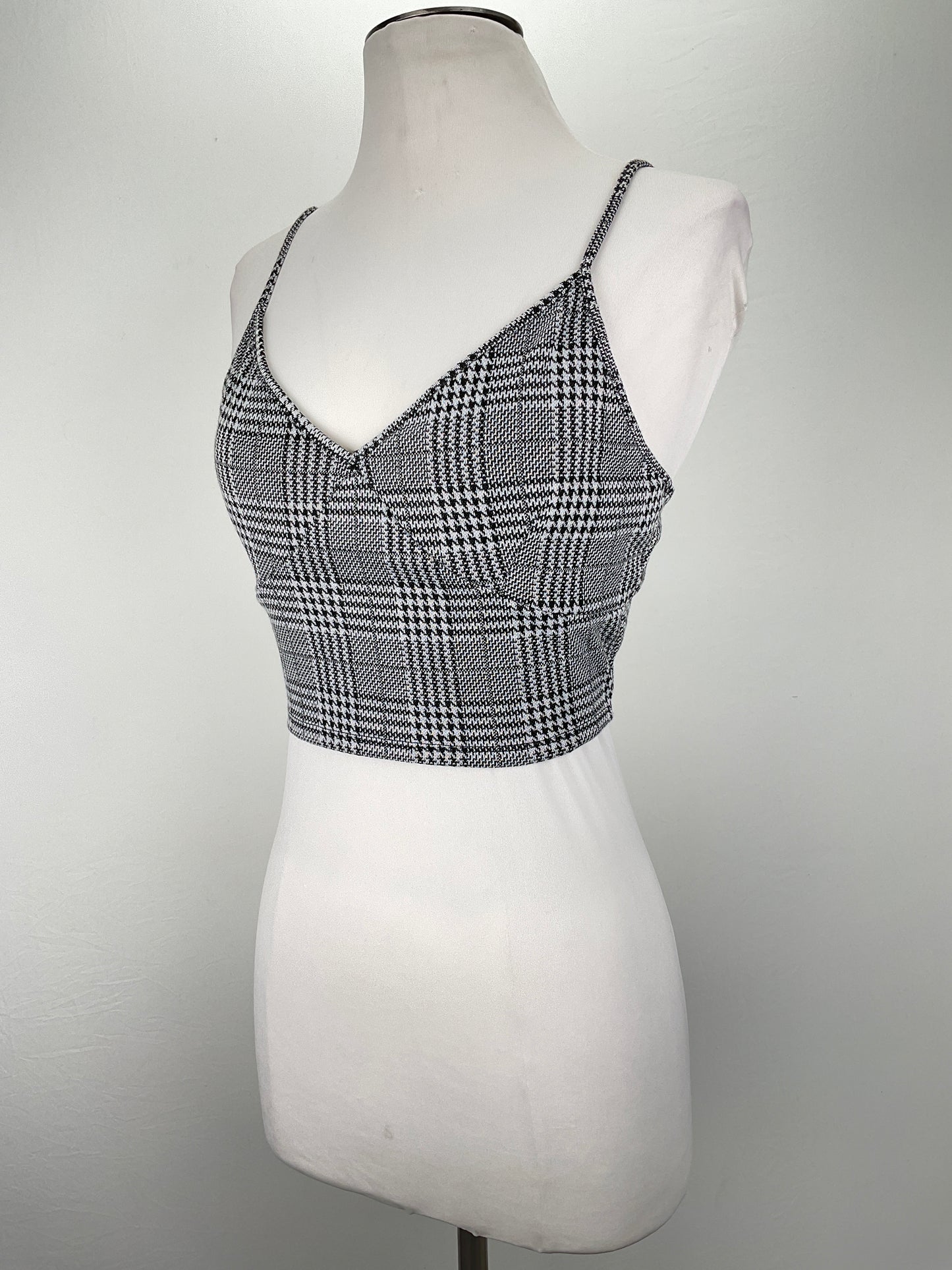 Blusa Gris de Cuadro Heart Hips