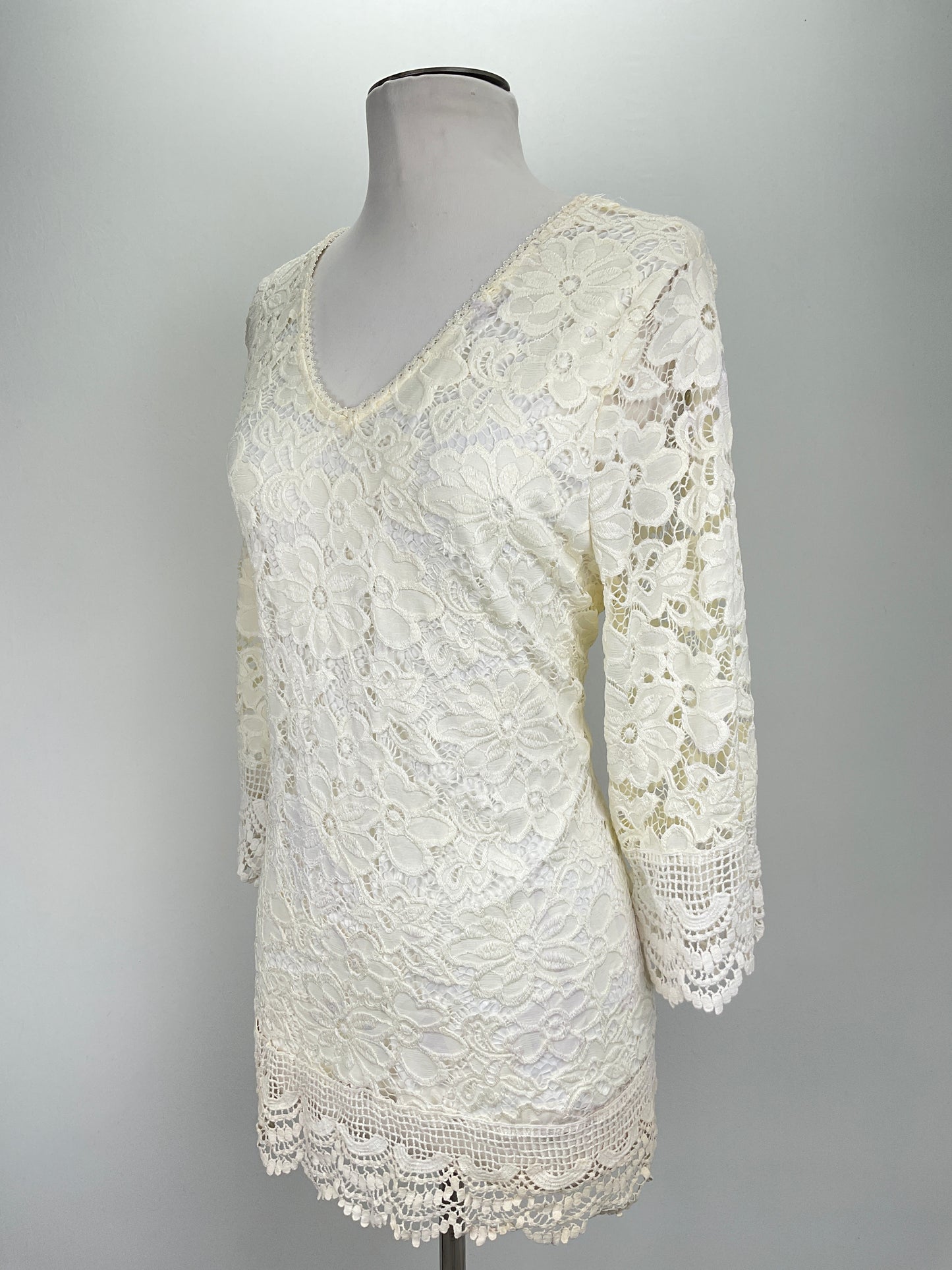 Blusa Blanco Floral Variangis