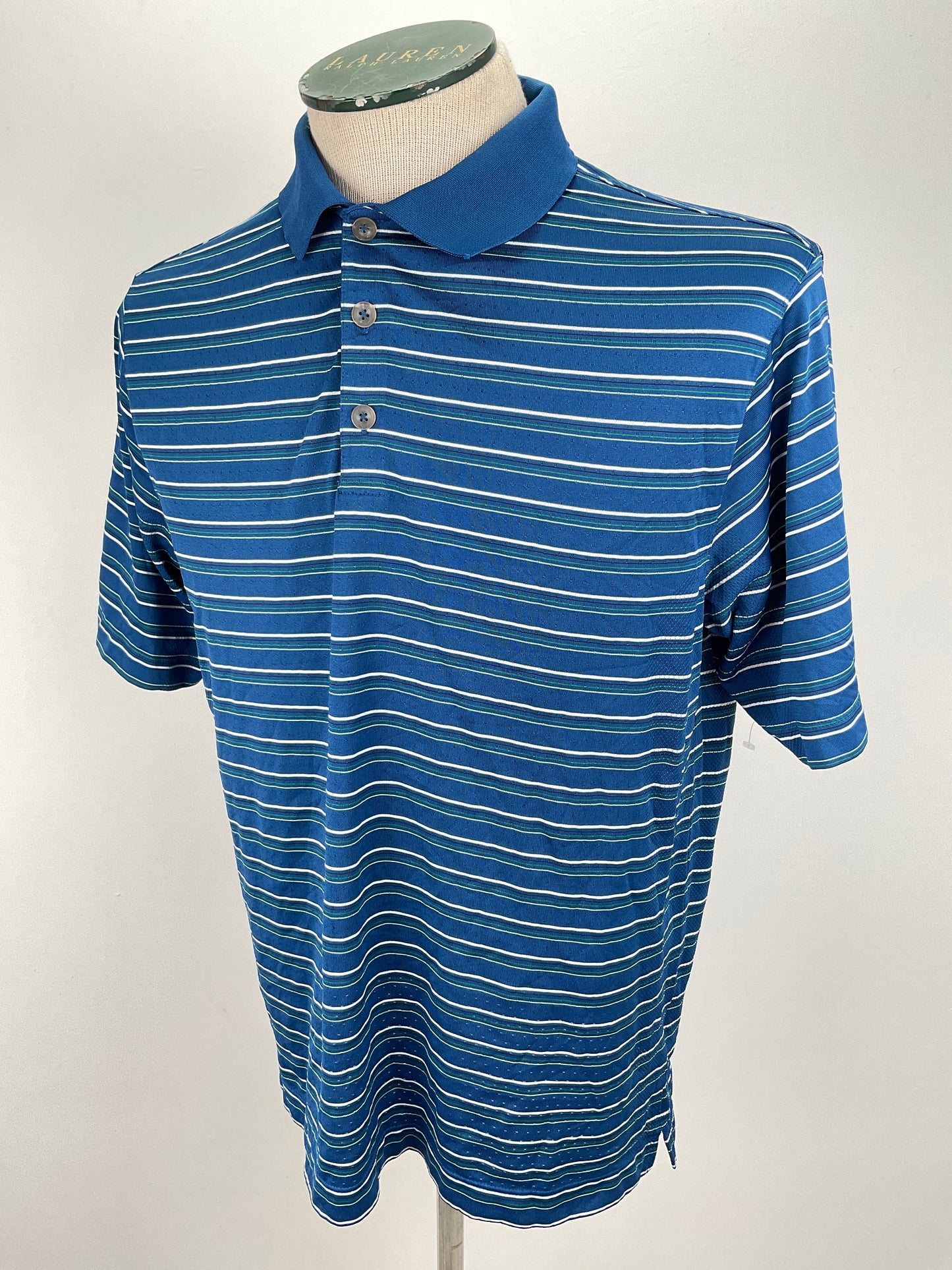 Camiseta  Azul de Rayas Nike Golf
