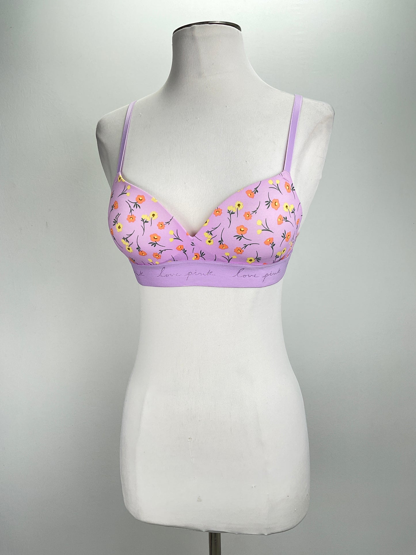 Brasier Morado Floral Pink