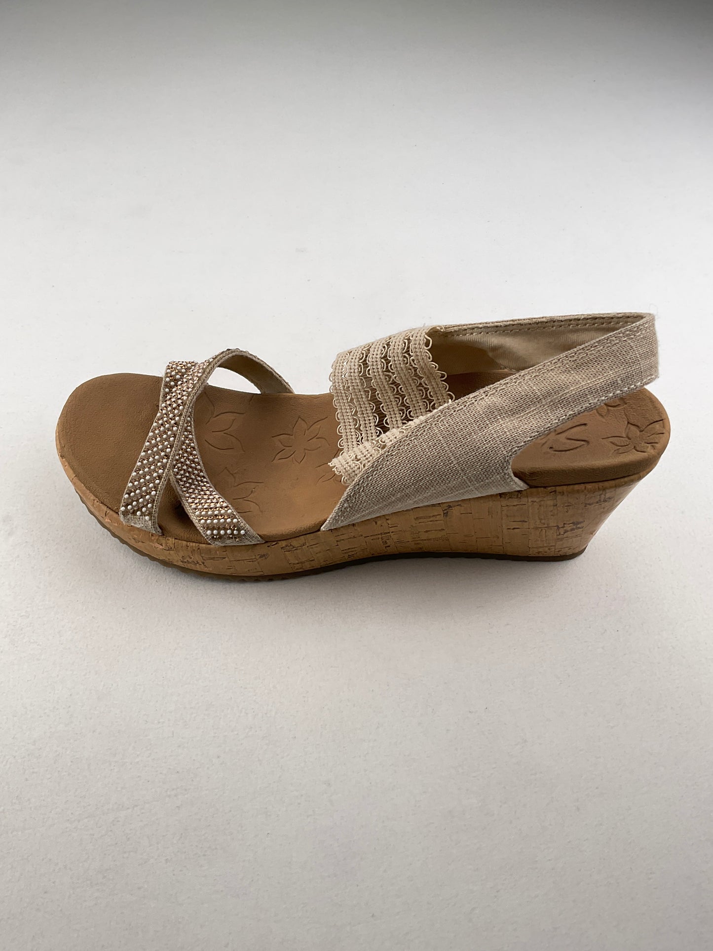 Zapatilla Crema Plataforma  Skechers