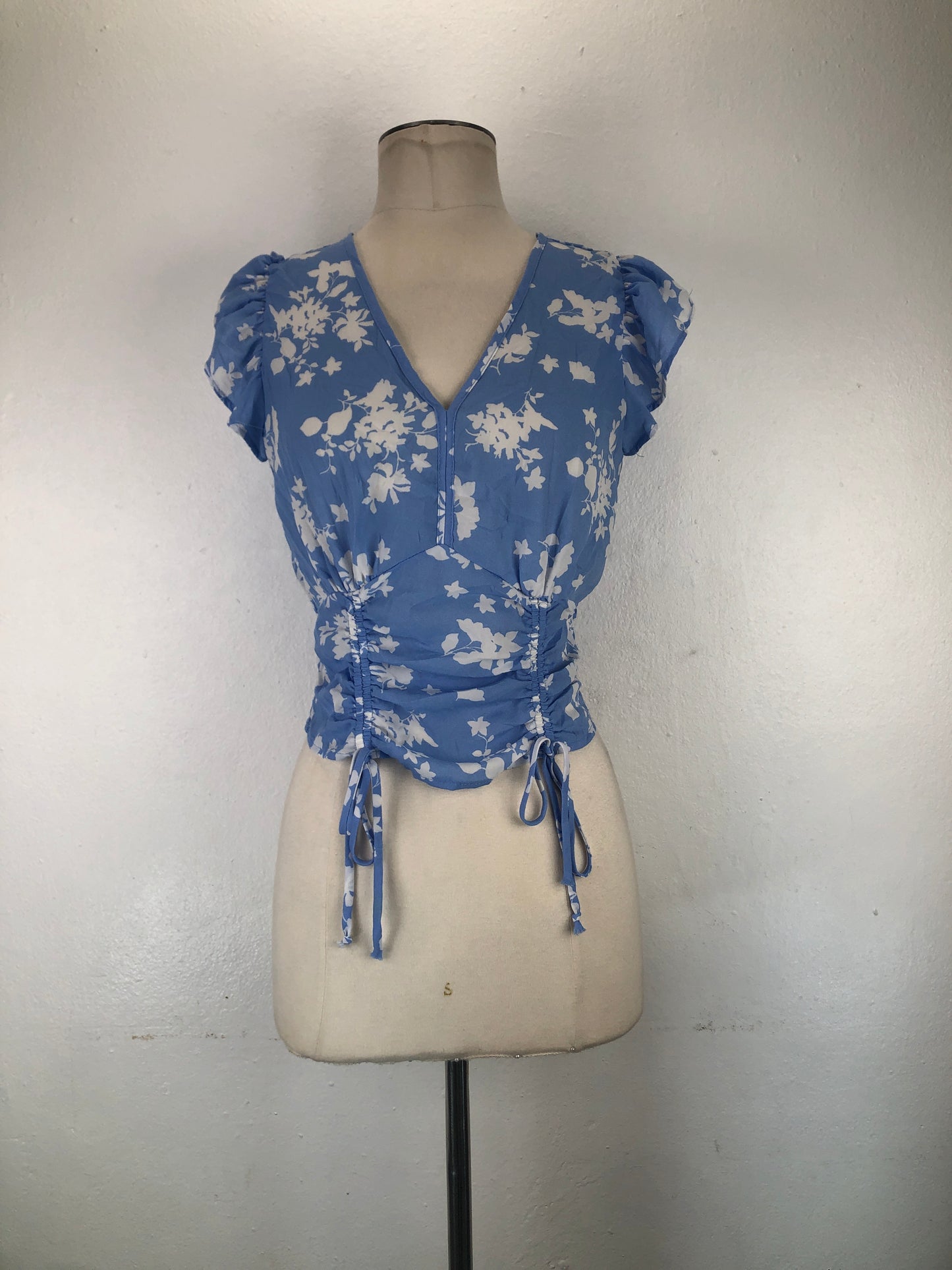 Blusa Azul claro Floral Sienna Sky