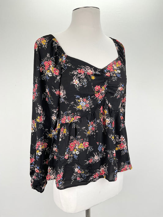 Blusa Negro Floral Dleione
