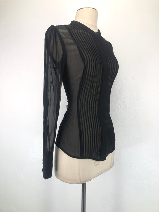 Camisa Negro de Rayas Keren Millen