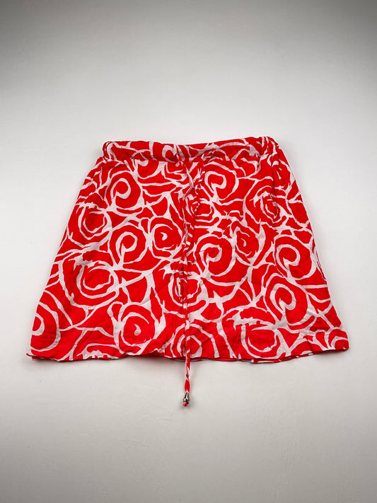 Falda Naranja Floral Coral bay