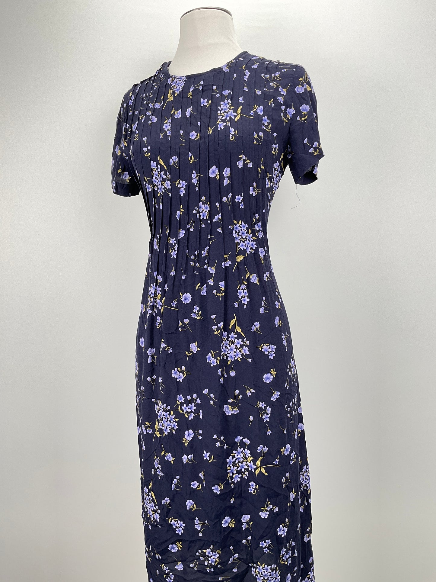 Vestido Azul marino Floral Teddi