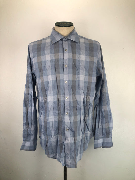 Camisa Gris de Cuadro Vanheusen