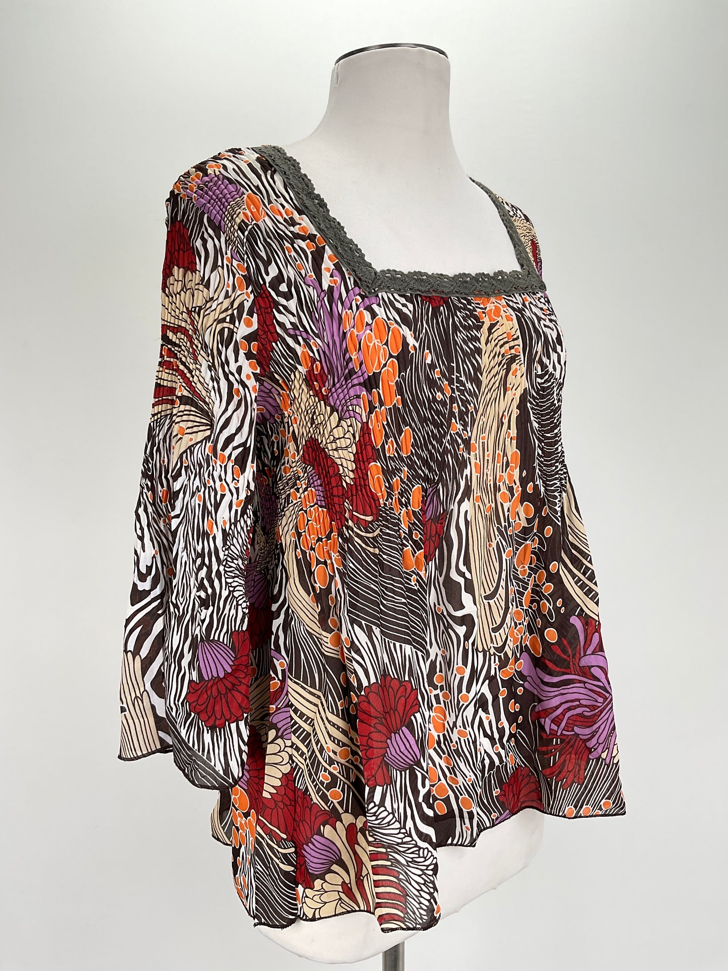 Blusa Multicolor Plisse