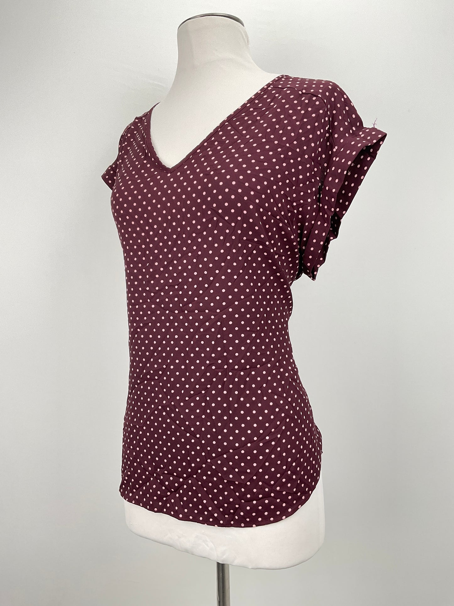 Blusa Rojo vino de Lunares 7Avenue