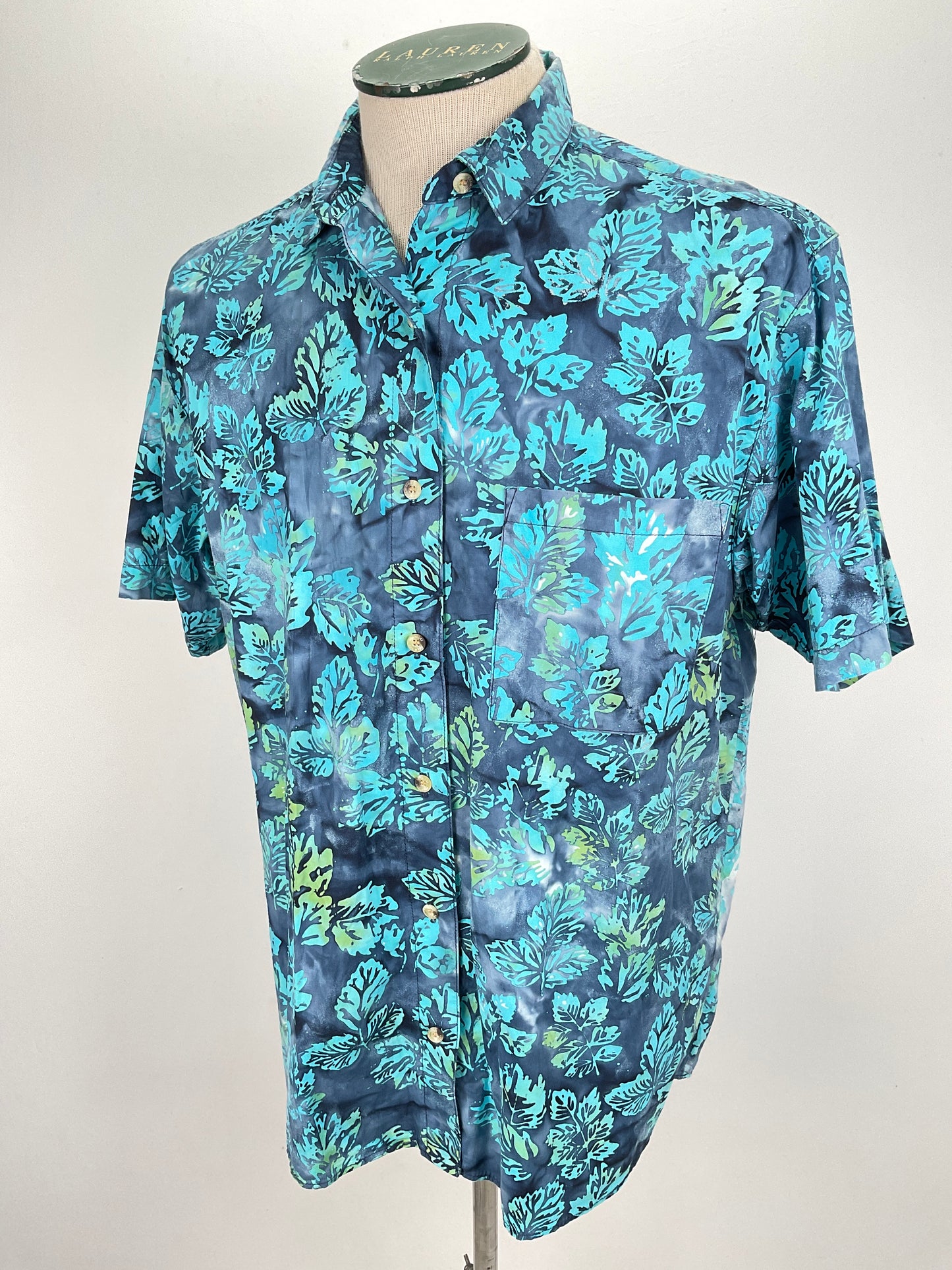Camisa Turquesa Floral Gramicci