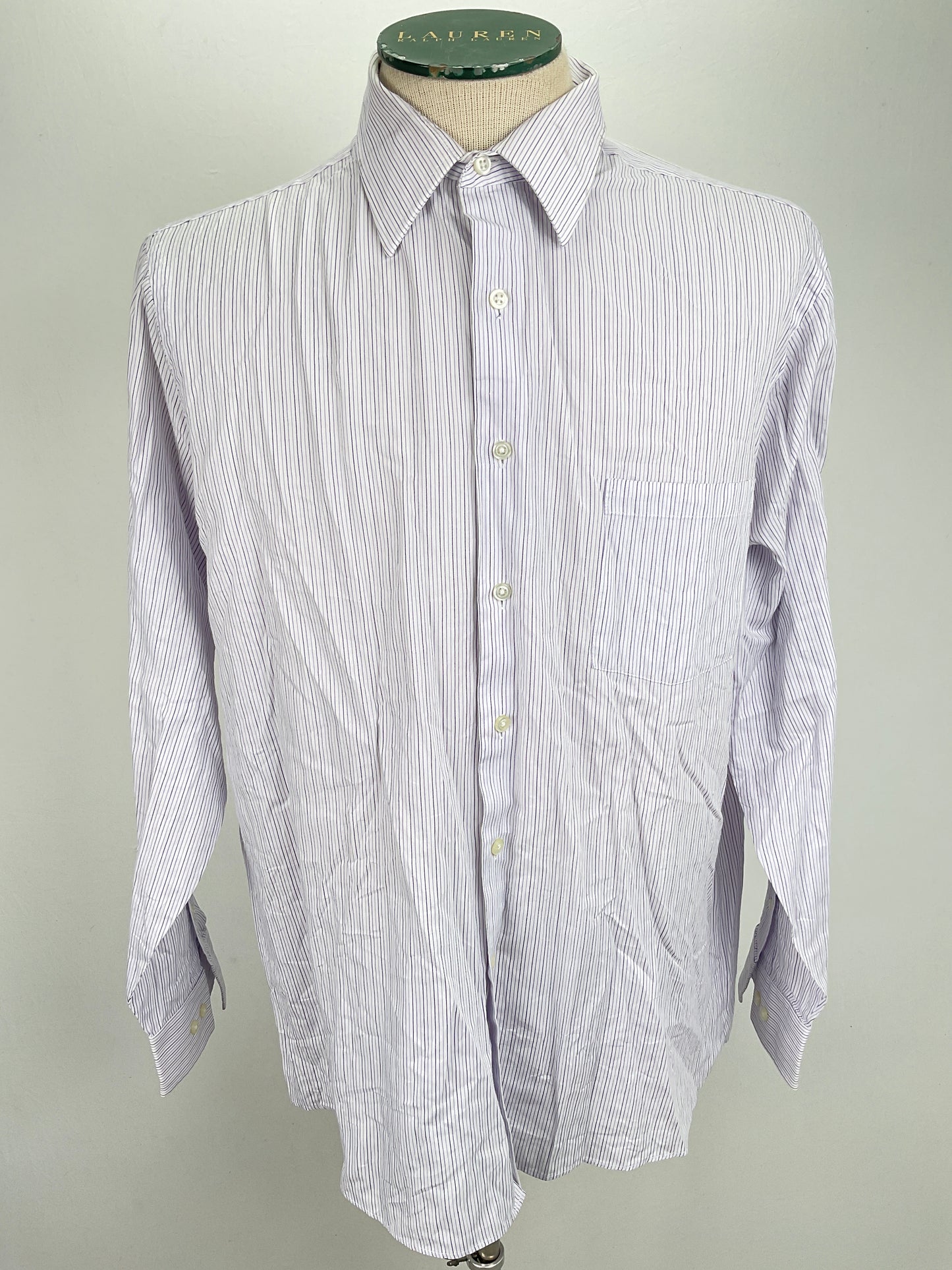 Camisa Blanco de Rayas Van Heusen