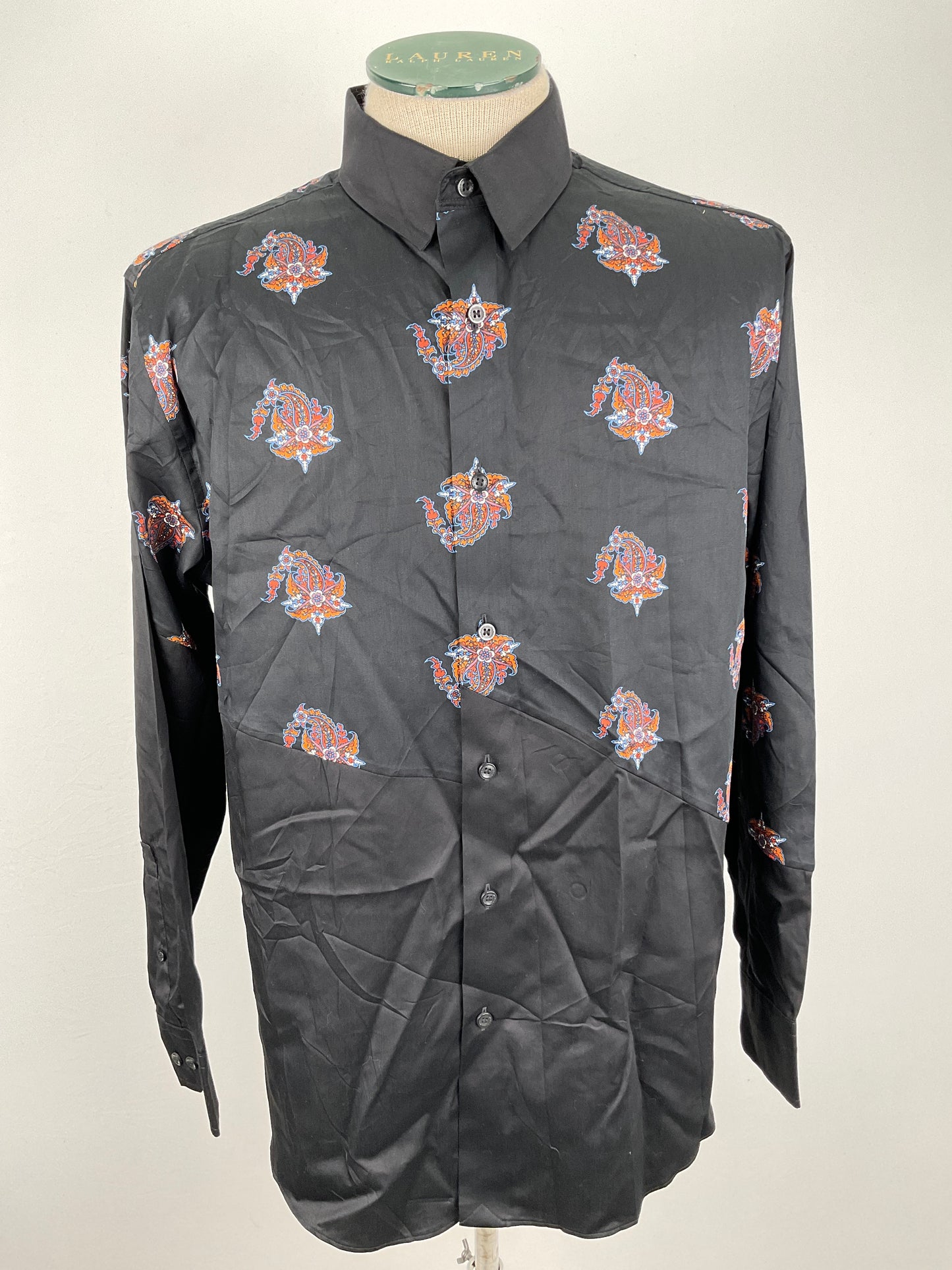 Camisa Negro Floral Murano