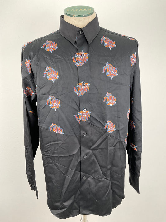 Camisa Negro Floral Murano
