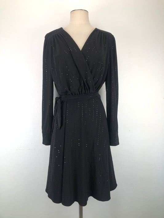 Vestido Negro de Brillo Dkny