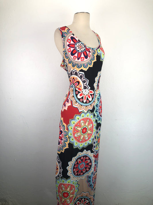 Vestido Multicolor De Flores Bluetoe