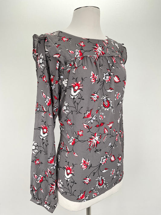 Blusa Gris Floral Loft