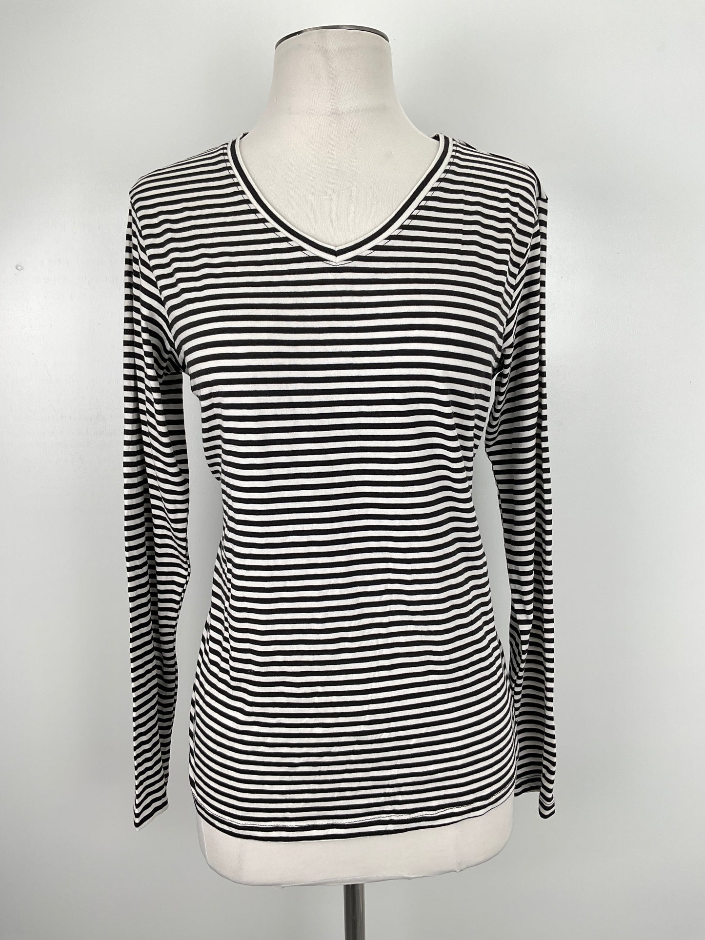 Blusa Negro de Rayas Serra