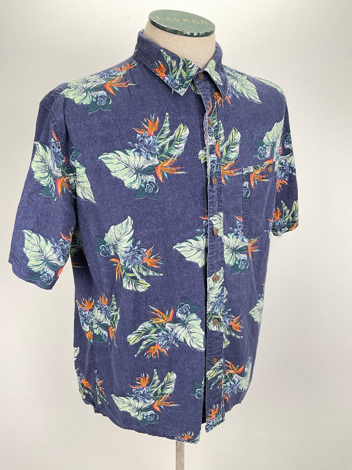 Camisa Azul marino Floral Variangis