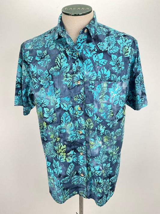 Camisa Turquesa Floral Gramicci