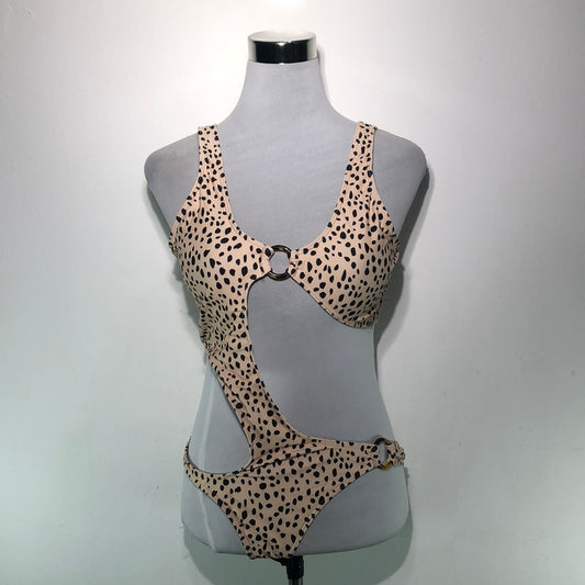 Traje de Baño Crema de Lunares Shein