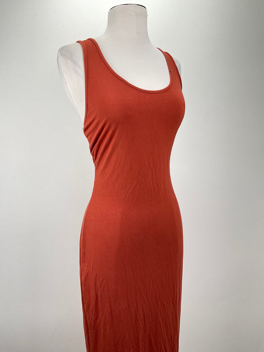 Vestido Rojo Cobrizo Shein