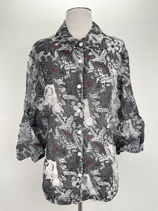 Camisa Gris Floral Choices