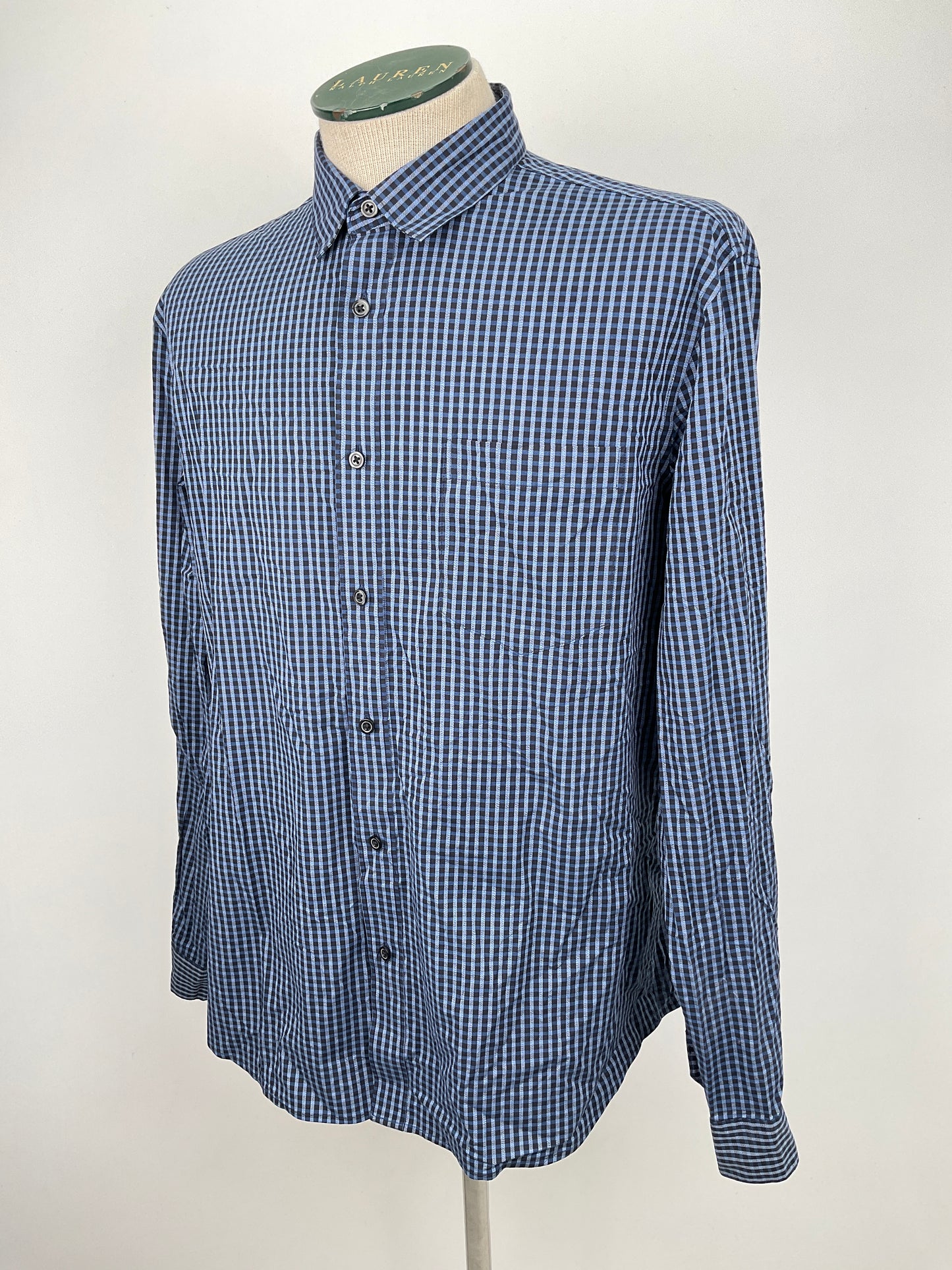 Camisa Azul marino de Cuadro Apt.9