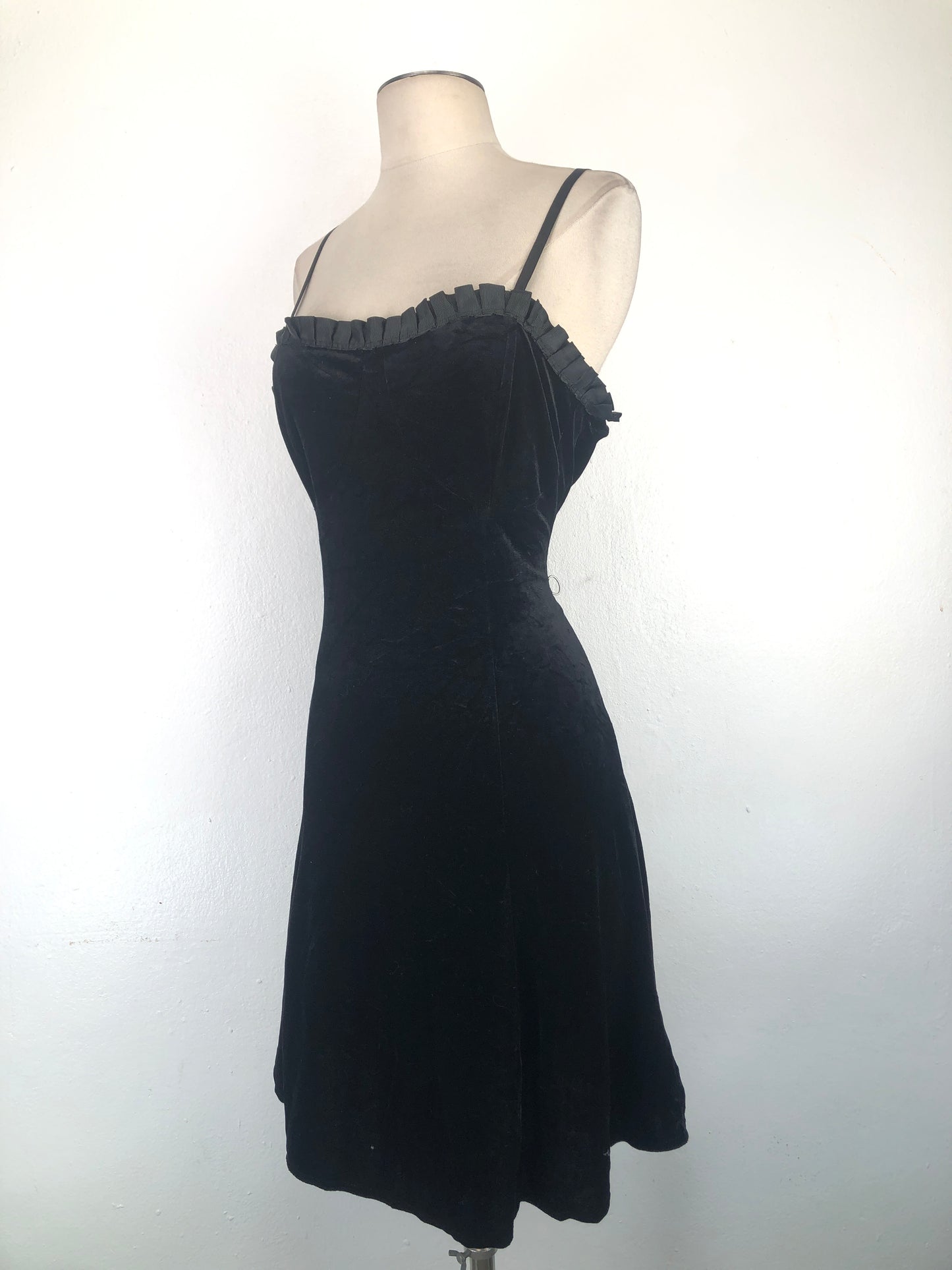 Vestido Negro Romwe