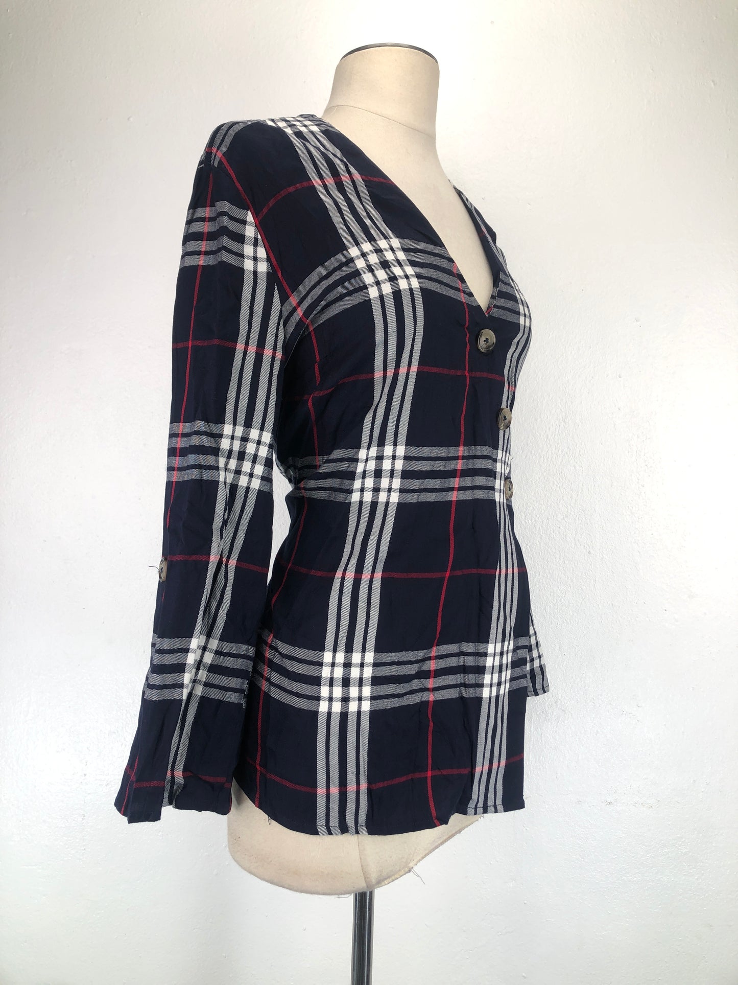 Blusa Azul oscuro de Cuadro Est.1946