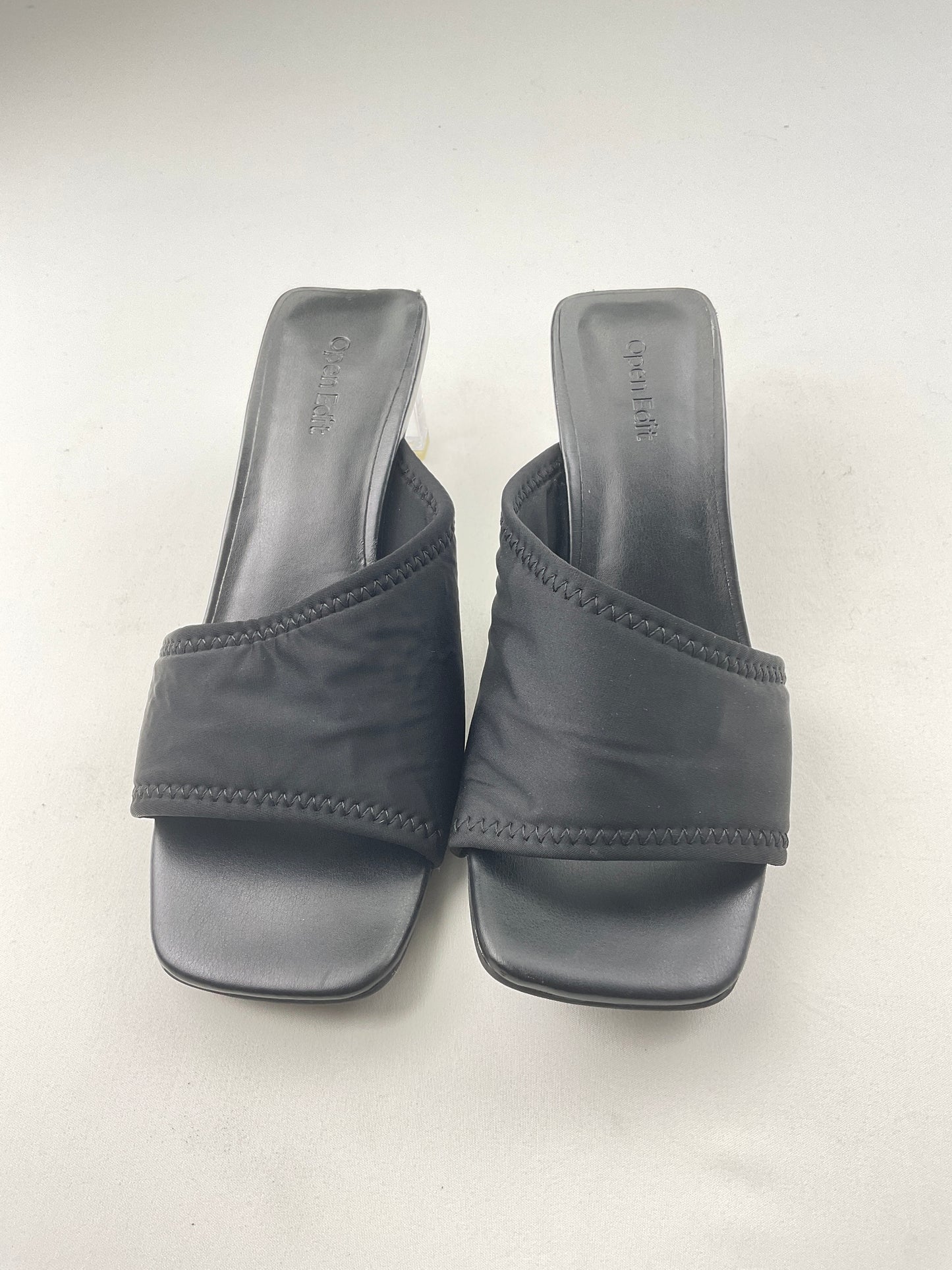 Zapatilla negro Open edit