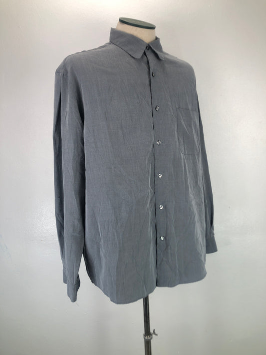 Camisa Gris Perry Ellis Port Folio