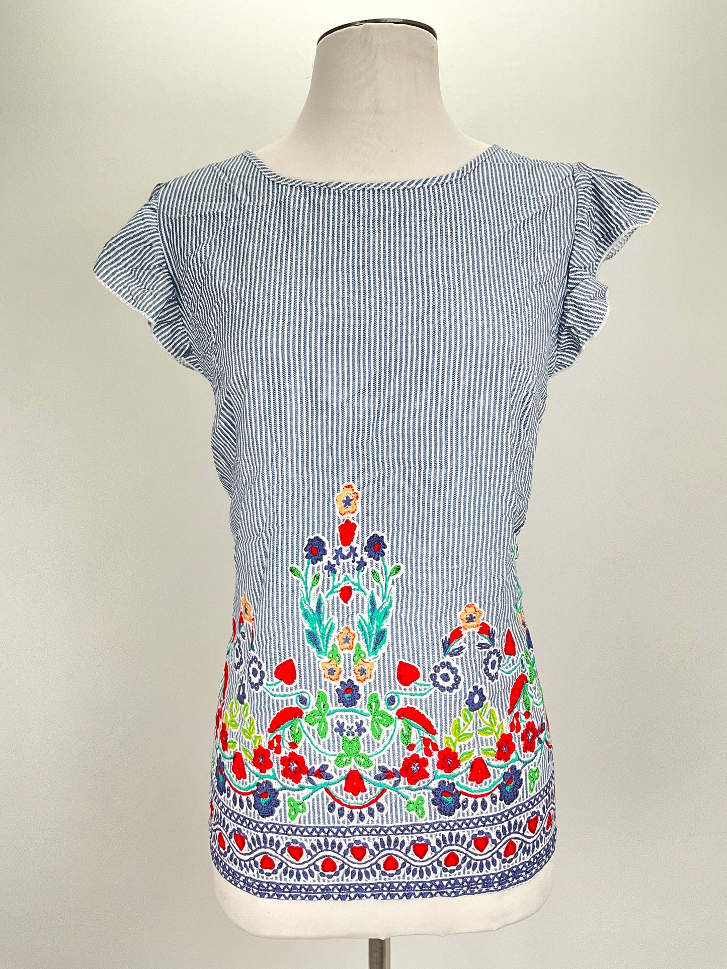 Blusa Gris Floral Variangis