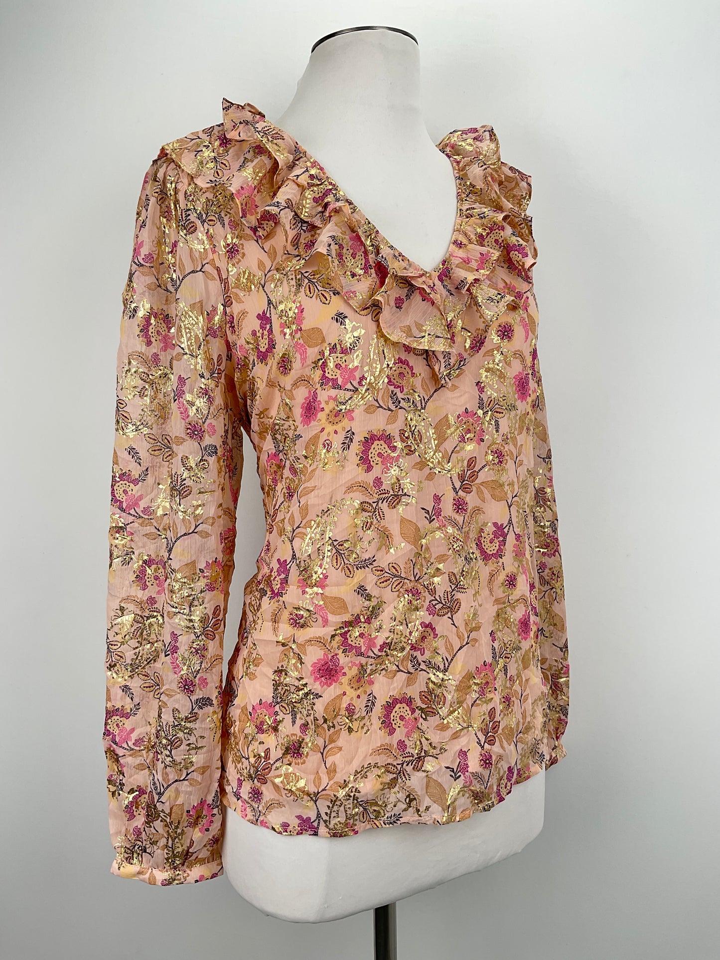 Blusa Naranja  Floral Loft