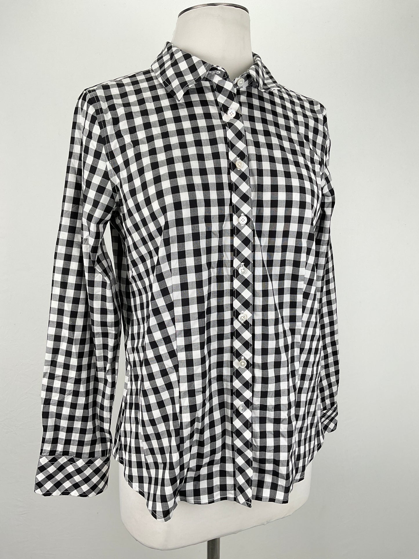 Camisa Gris de cuadro Talbots