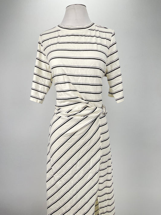 Vestido  Beige de Rayas Twrhll