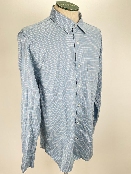 Camisa Gris de Cuadro Banana Republic