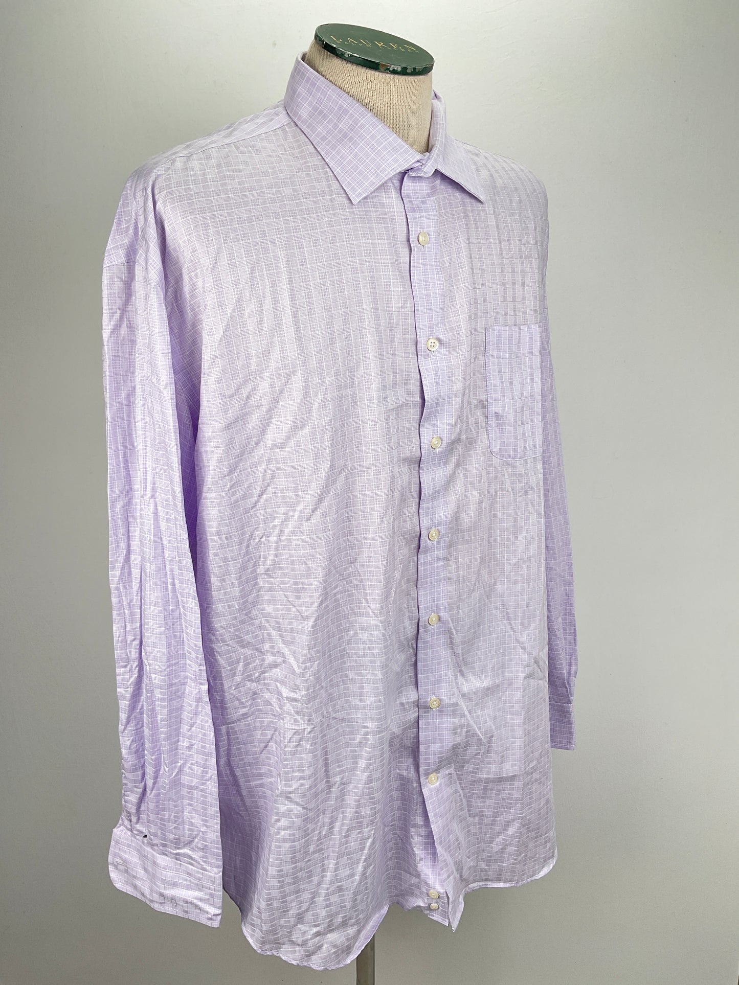 Camisa Lila de Cuadro Joseph Abboud