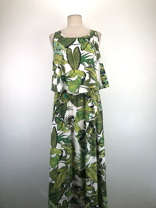 Vestido Blanco De flores Variangis