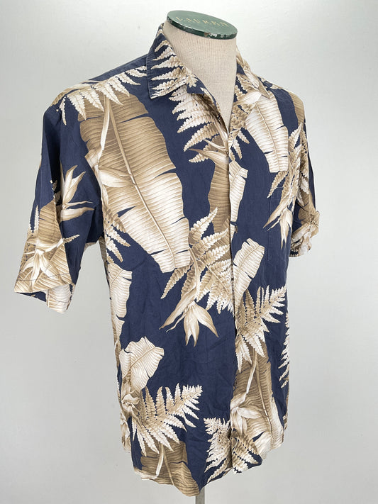 Camisa Azul marino Floral Royal Creations