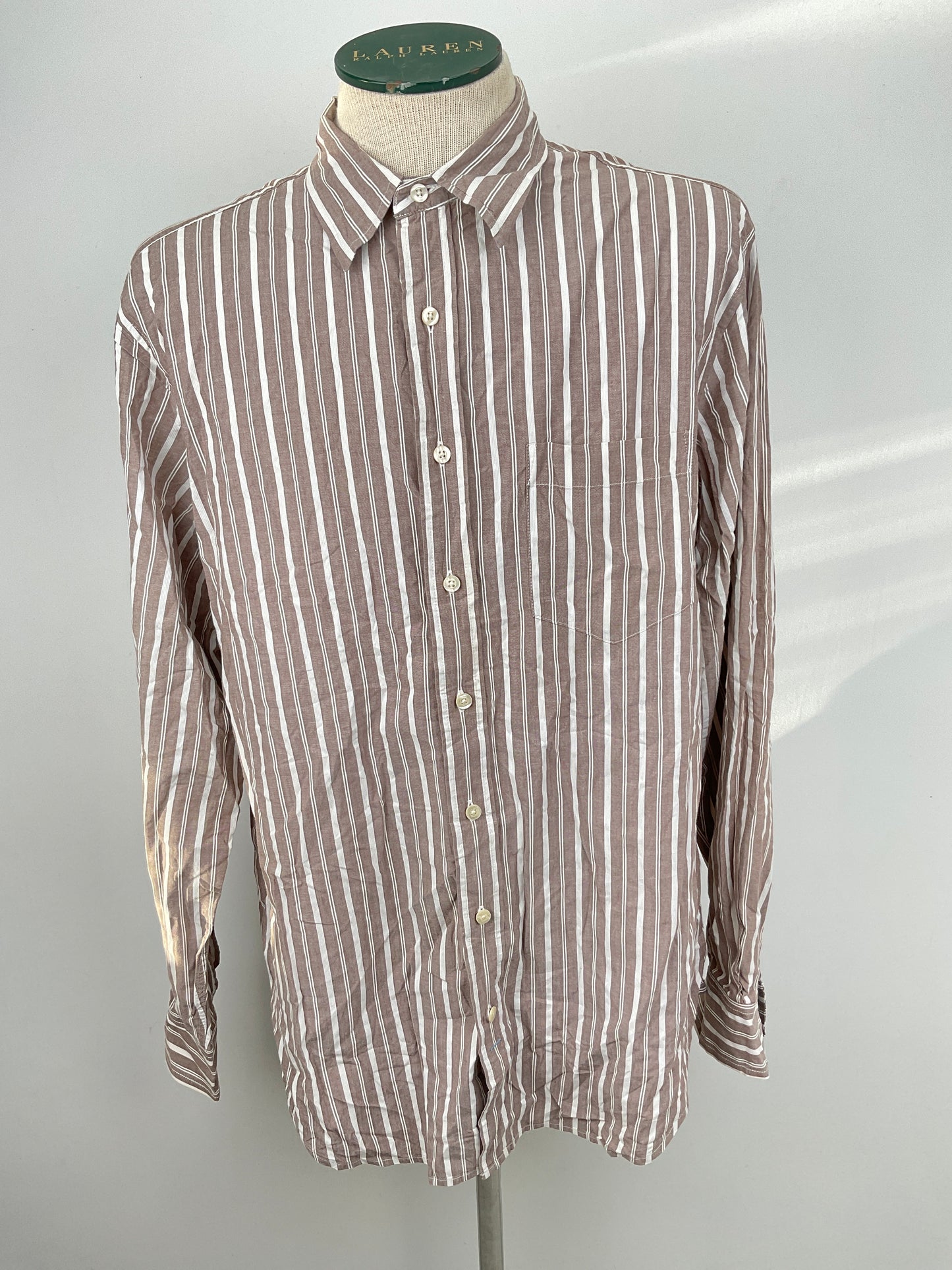 Camisa Marron de Rayas Gap