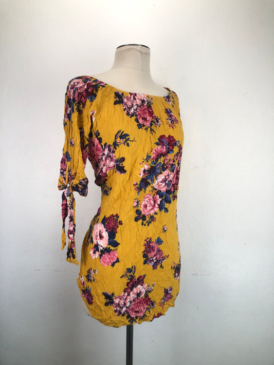 Blusa Amarillo Floral Miley Molly