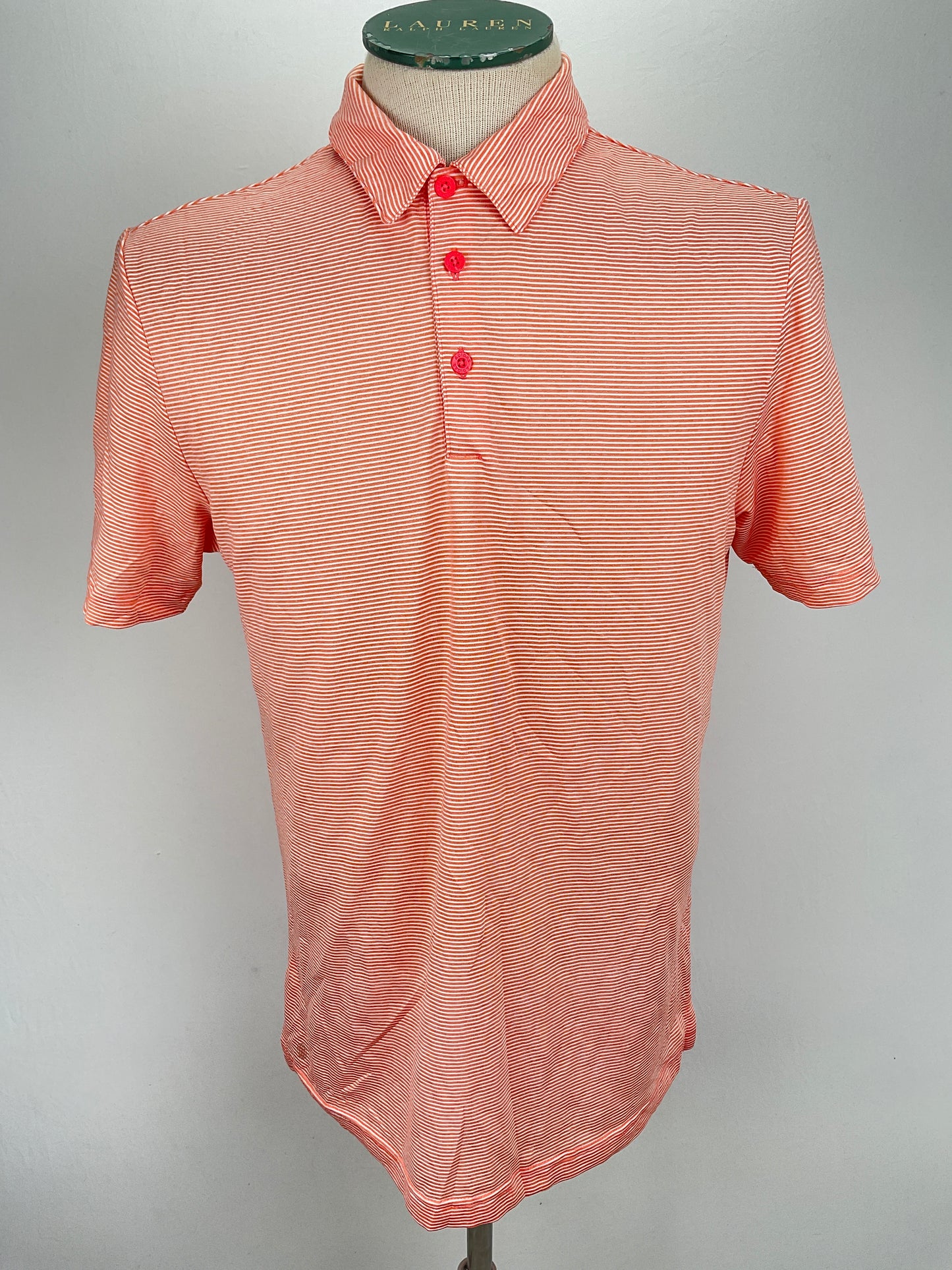 Camiseta Naranja de Rayas Adidas